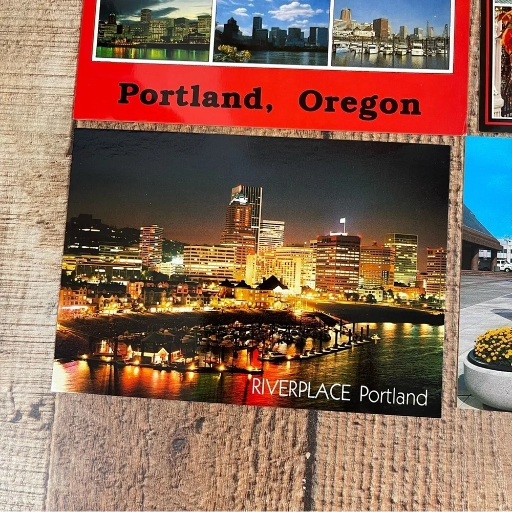 Vintage Oregon 80's Postcard Bundle Pack Downtown Architecture